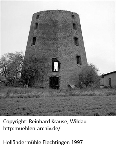 Ruine der Turmholländermühle Flechtingen